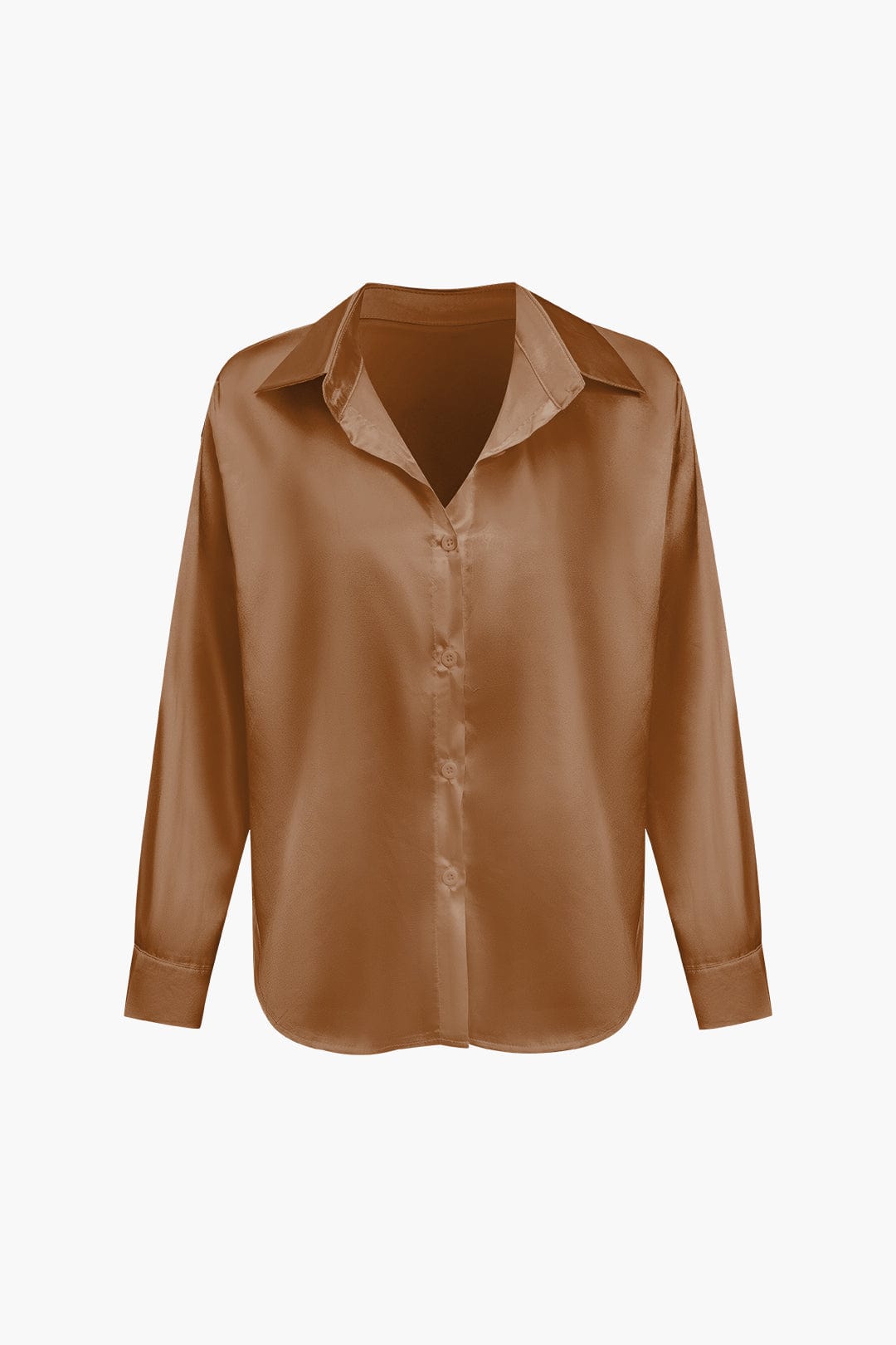 Dobrosława | Camicia elegante da donna in raso con maniche lunghe