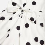 Amelia | Women's Polka Dot Midi Dress with V-Neckline