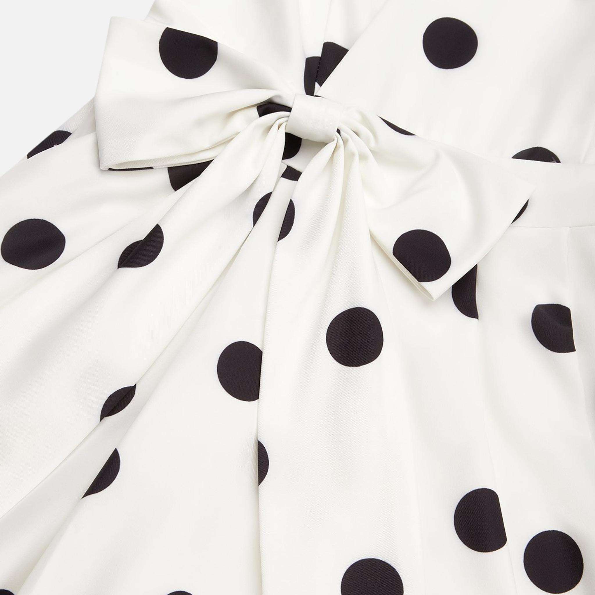 Amelia | Women's Polka Dot Midi Dress with V-Neckline