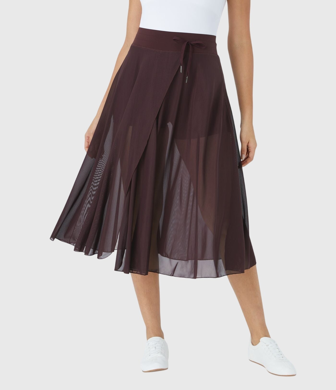 Lunara | Women's Elegant Midi Wrap Skirt, Airy