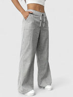 Roseline | Pantaloni da donna a righe con gamba larga