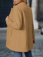 Isabella | Elegante cappotto da donna con bottoni e taglio aderente