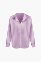 Dobrosława | Camicia elegante da donna in raso con maniche lunghe