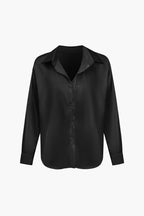 Dobrosława | Camicia elegante da donna in raso con maniche lunghe