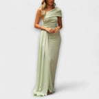 Rana | Abito Maxi Donna Monospalla con Drappeggio