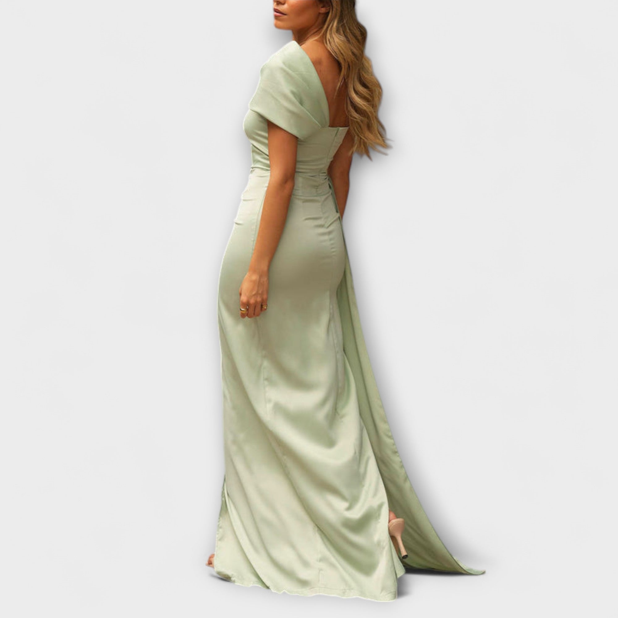 Rana | Abito Maxi Donna Monospalla con Drappeggio