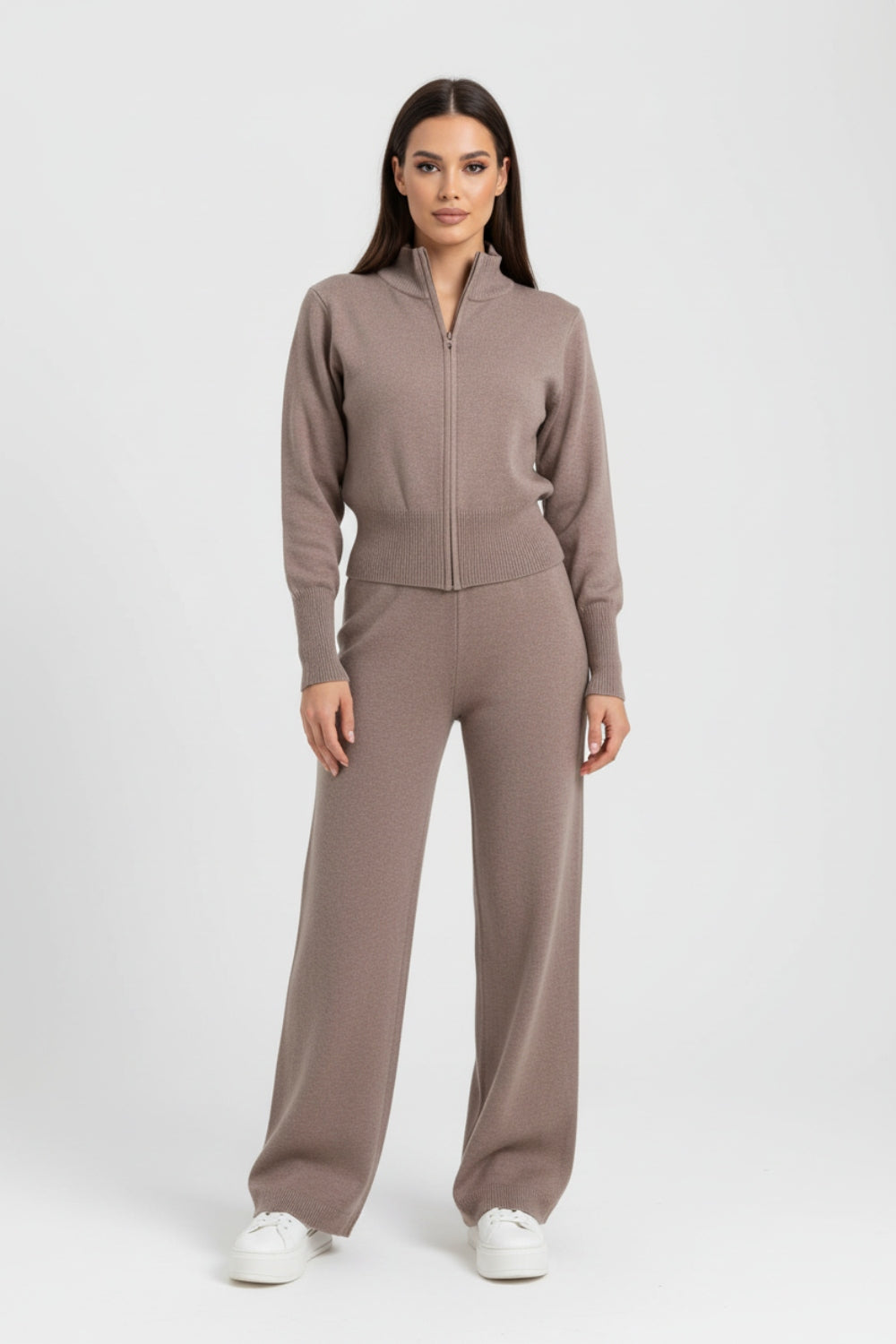 Valerie | Women's knit set with wide pants