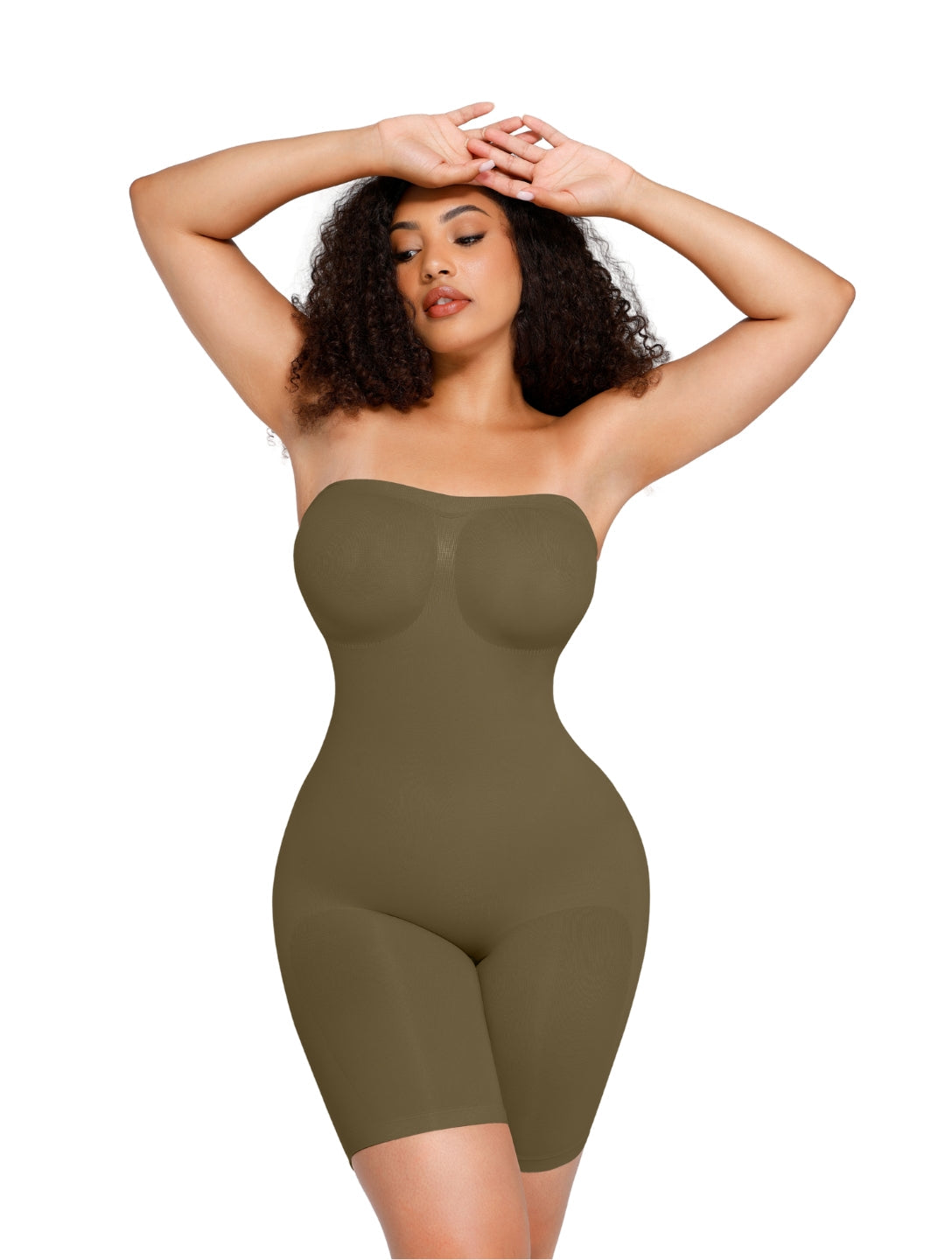 Cora | Modelujące Body Damskie Jednoczęściowe