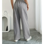 Yelena | Pantaloni leggeri a righe dal taglio ampio