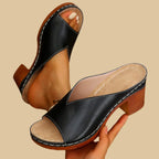 Solmira | Sandali Donna con Tacco a Blocco Slip-on
