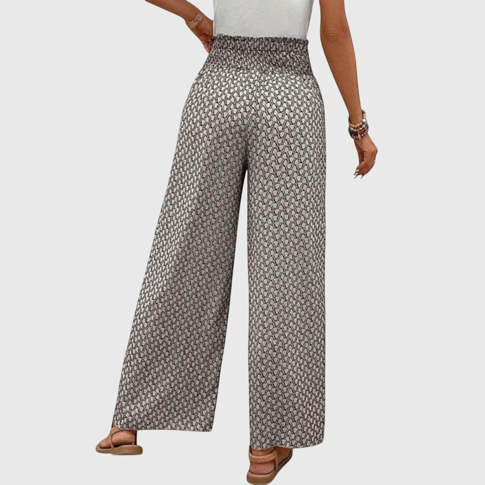 Zanirra | Pantaloni Palazzo Estivi Donna Vita Alta Gamba Larga