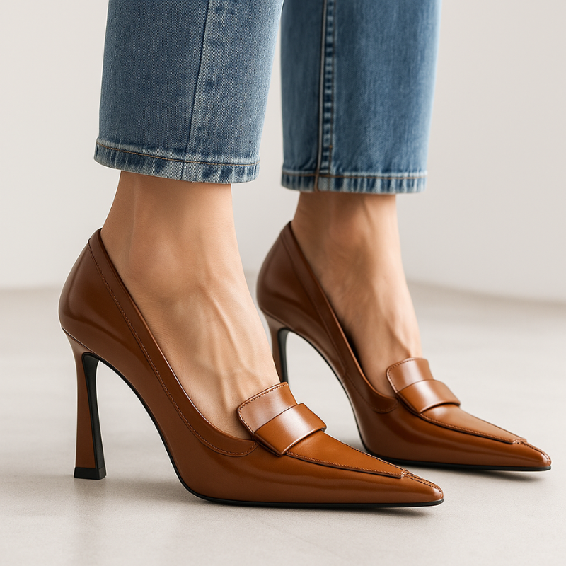 Velmora | Scarpe eleganti da donna in vernice con punta a punta