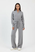 Valerie | Completo donna in maglia con pantaloni larghi
