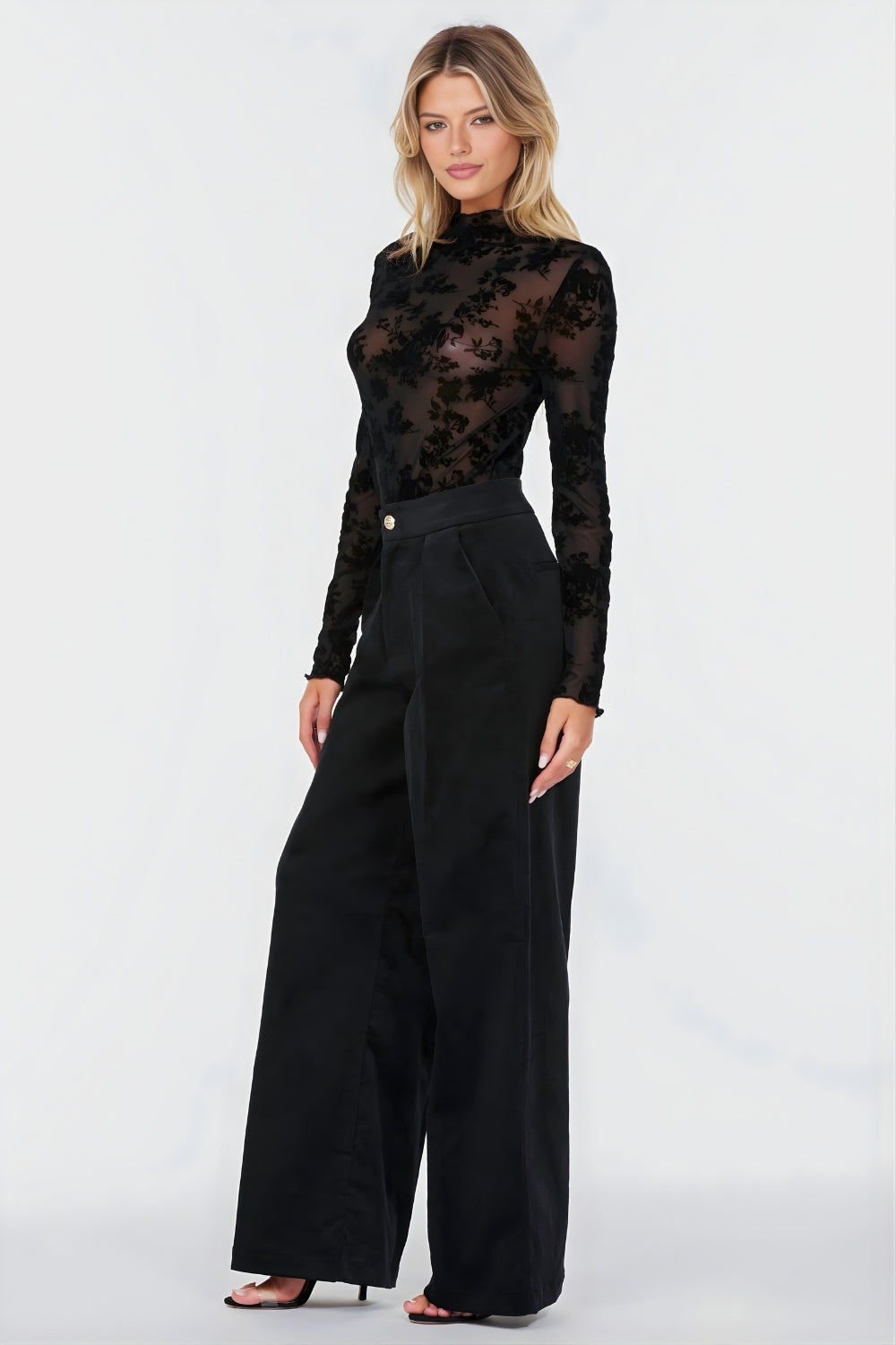 Aline | Camicetta da donna in pizzo con maniche lunghe