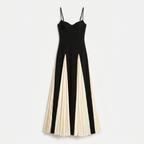 Celestine | Women's Maxi Dress with Straps and Contrast Panels