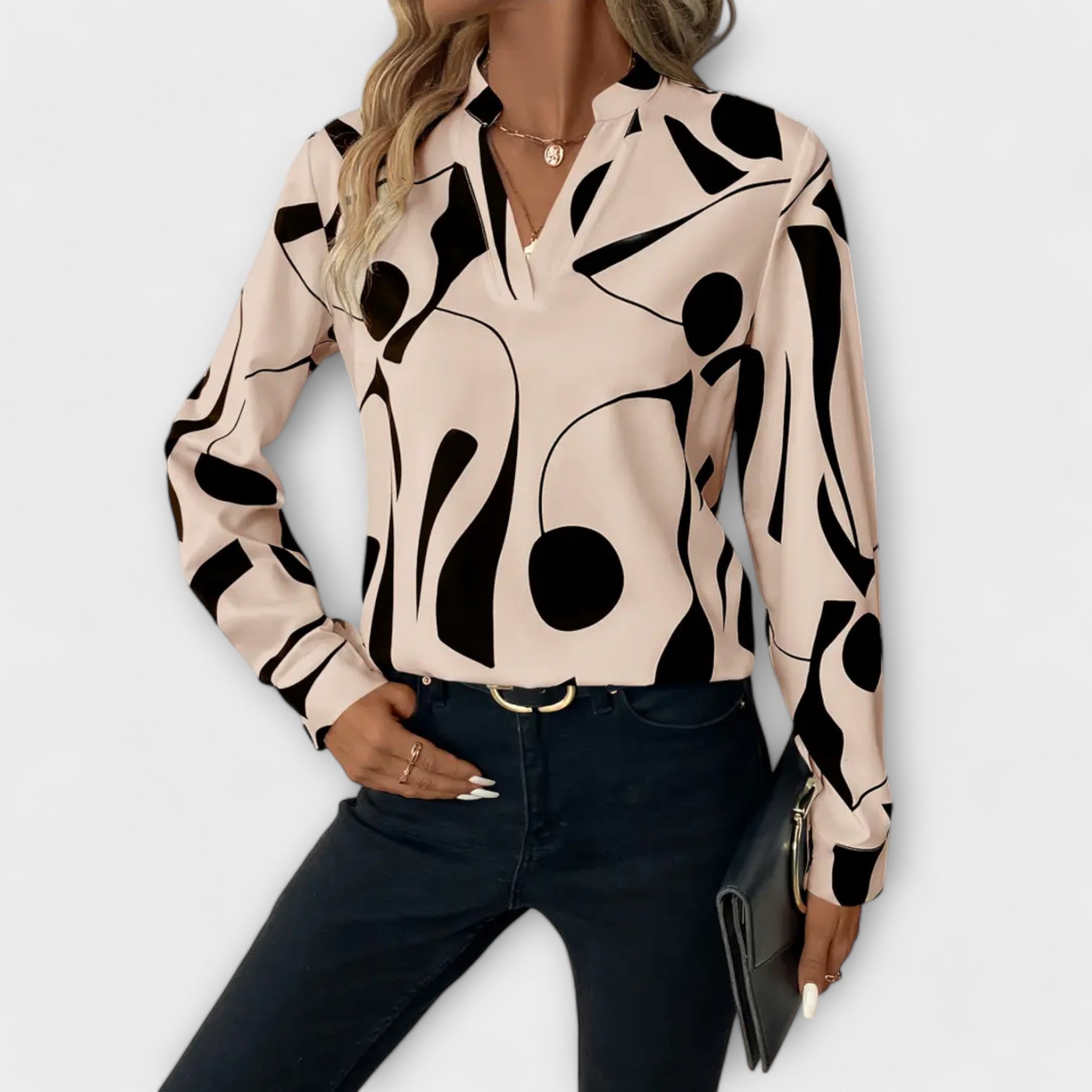 Elara | Camicetta Elegante da Donna con Motivo Astratto