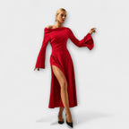 Boena | Abito Midi Estivo Donna con Spalle Scoperte