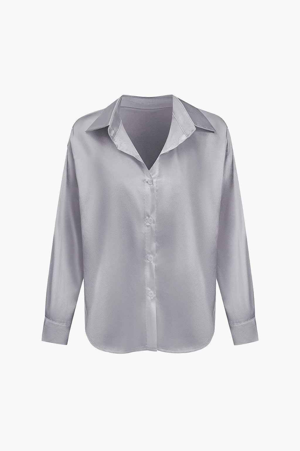 Dobrosława | Camicia elegante da donna in raso con maniche lunghe