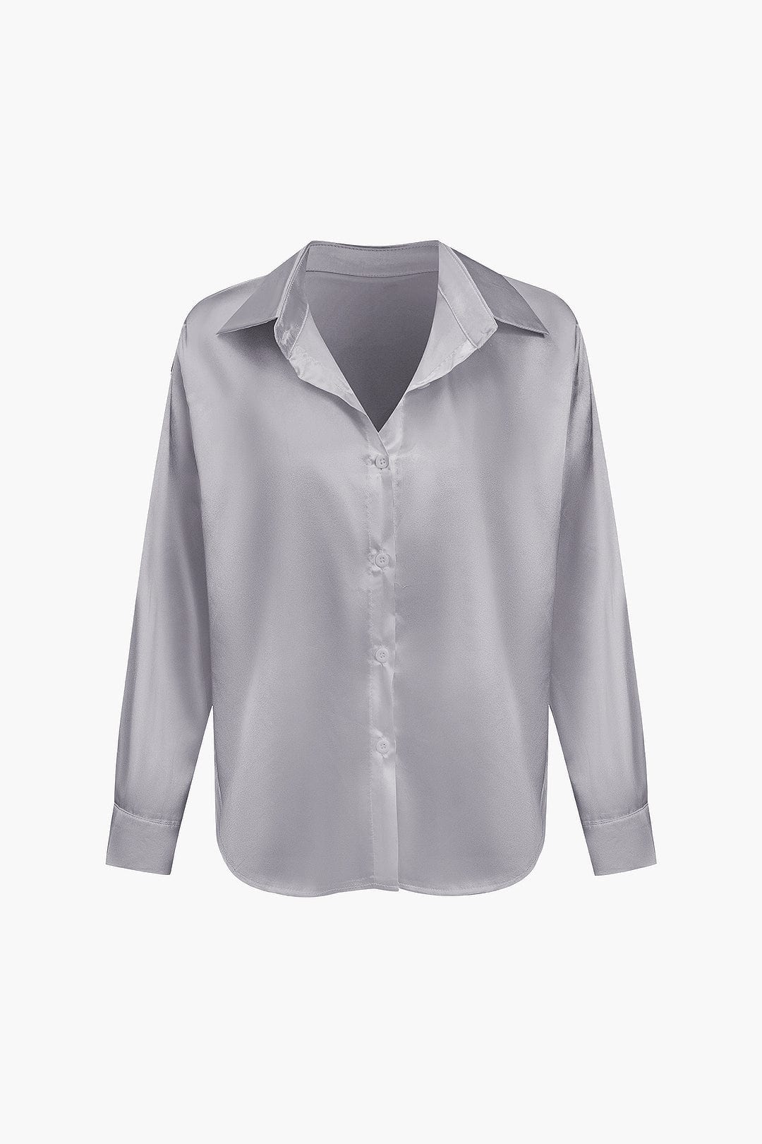 Dobrosława | Camicia elegante da donna in raso con maniche lunghe