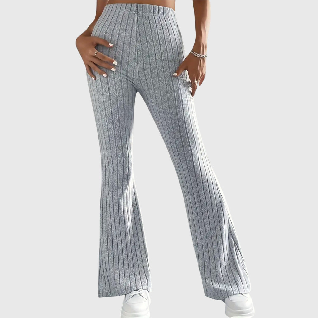 Selmira | Pantaloni casual a coste da donna a zampa d'elefante