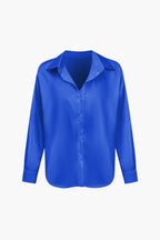 Dobrosława | Camicia elegante da donna in raso con maniche lunghe