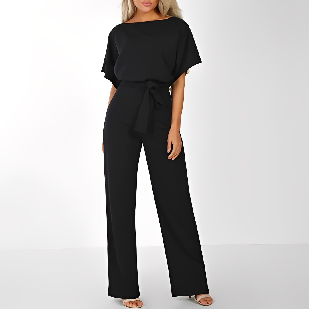 Colette | Women's elegant jumpsuit with a waist belt