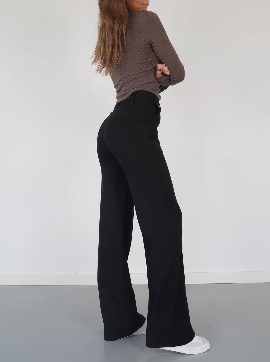 Elvoria | Pantaloni Eleganti Donna Dritti per il Lavoro