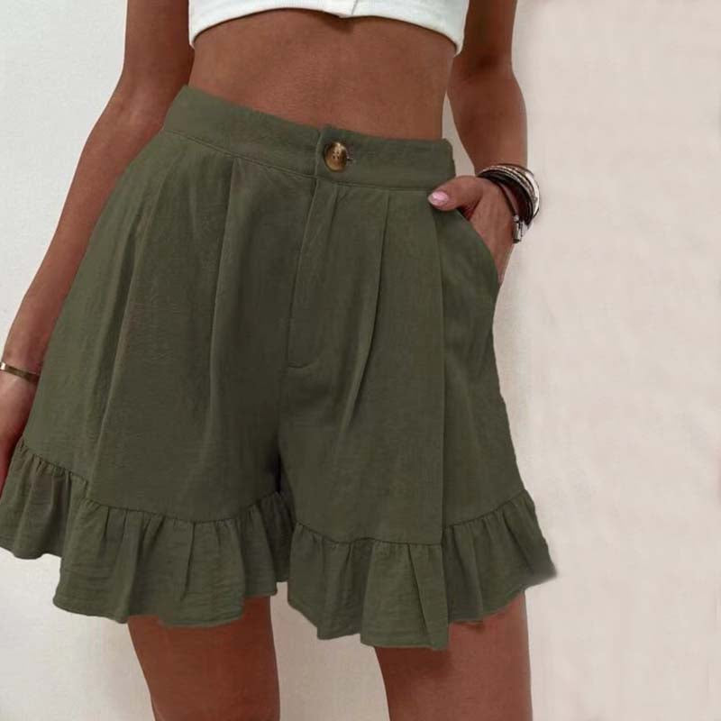 Serelune | Pantaloncini Estivi da Donna con Volant
