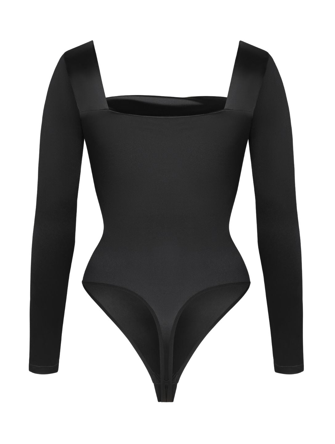 Seluné | Damskie Satynowe Body z Dekoltem Waterfall