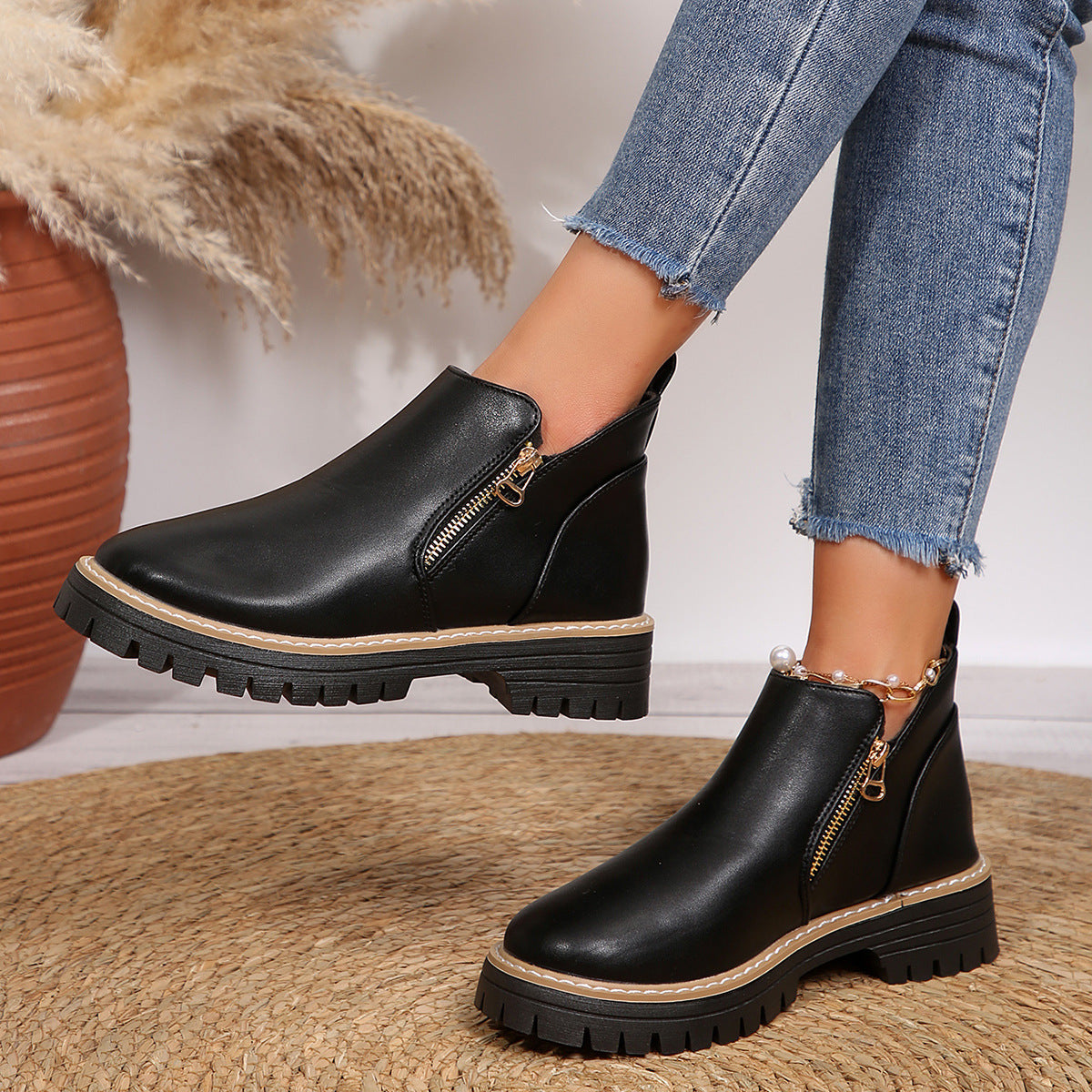 Marceline | Women's Elegant Ankle Boots with Zipper
