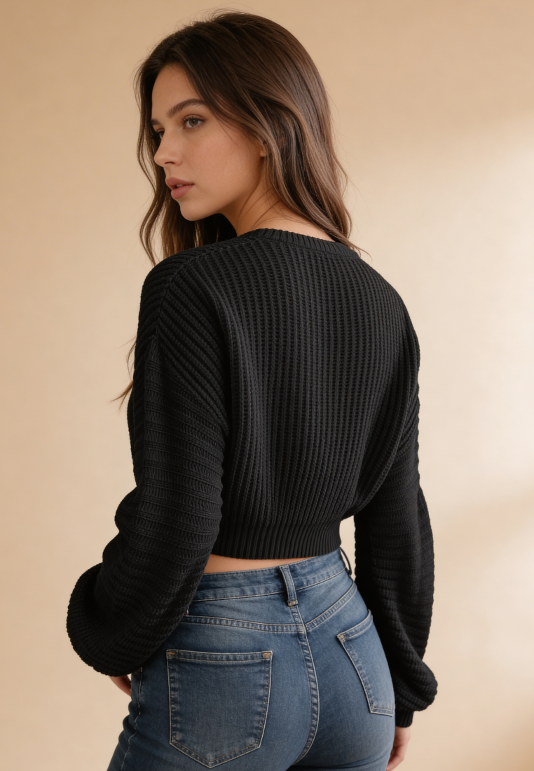 Calvera | Maglione Oversize Donna con Scollo a V Casual