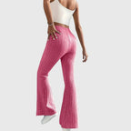 Selmira | Pantaloni casual a coste da donna a zampa d'elefante