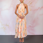 Solmira | Abito Estivo Maxi Donna Leggero con Scollo Halter
