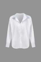 Dobrosława | Camicia elegante da donna in raso con maniche lunghe
