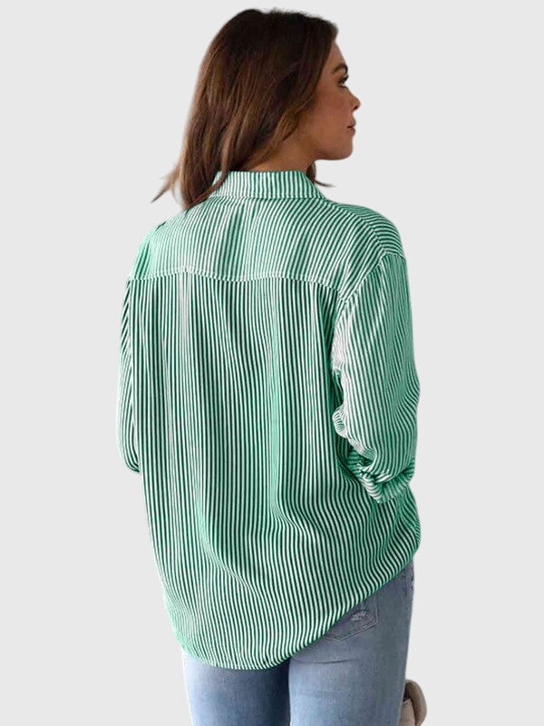 Zorella | Camicia Casual Donna a Righe con Laccio Frontale