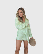 Milena | Abito camicia casual da donna mini con bottoni