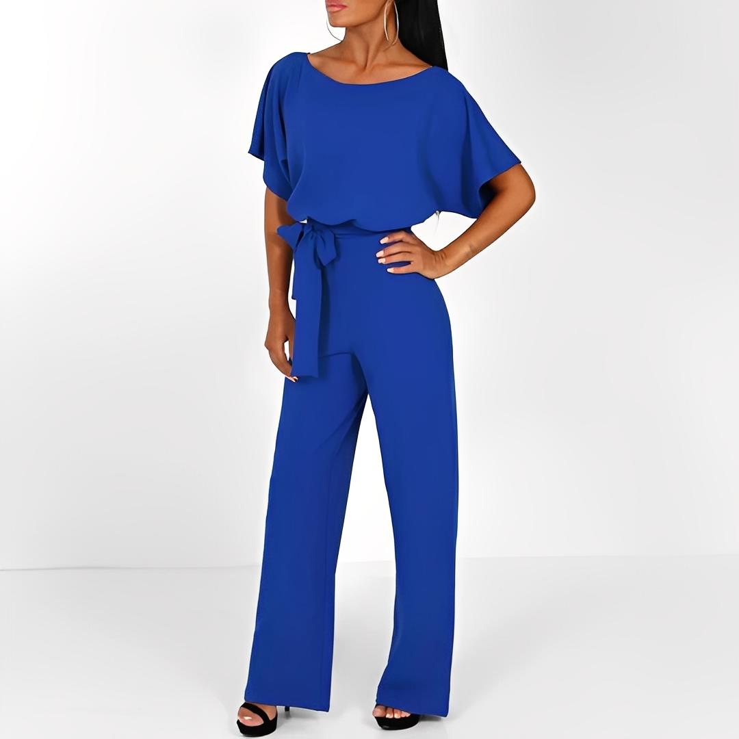 Colette | Women's elegant jumpsuit with a waist belt
