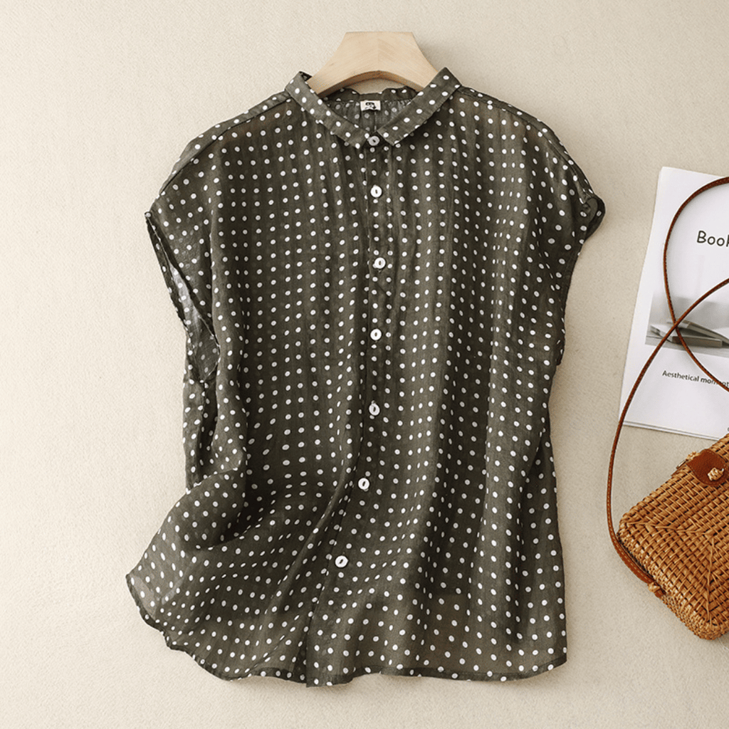 Haniya | Blusa da Donna a Pois con Bottoni