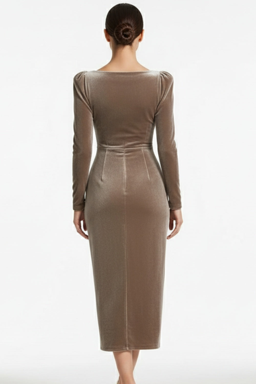 Giselle | Abito midi elegante da donna con arricciatura