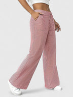 Roseline | Pantaloni da donna a righe con gamba larga