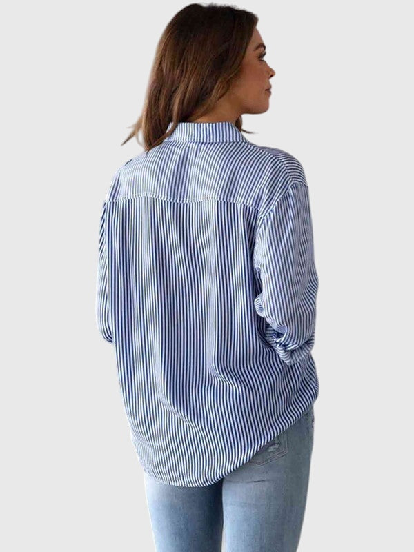 Zorella | Camicia Casual Donna a Righe con Laccio Frontale