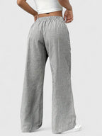 Roseline | Pantaloni da donna a righe con gamba larga