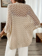 Seraya | Cardigan Donna Leggero Azzurro Casual Vestibilità Comoda
