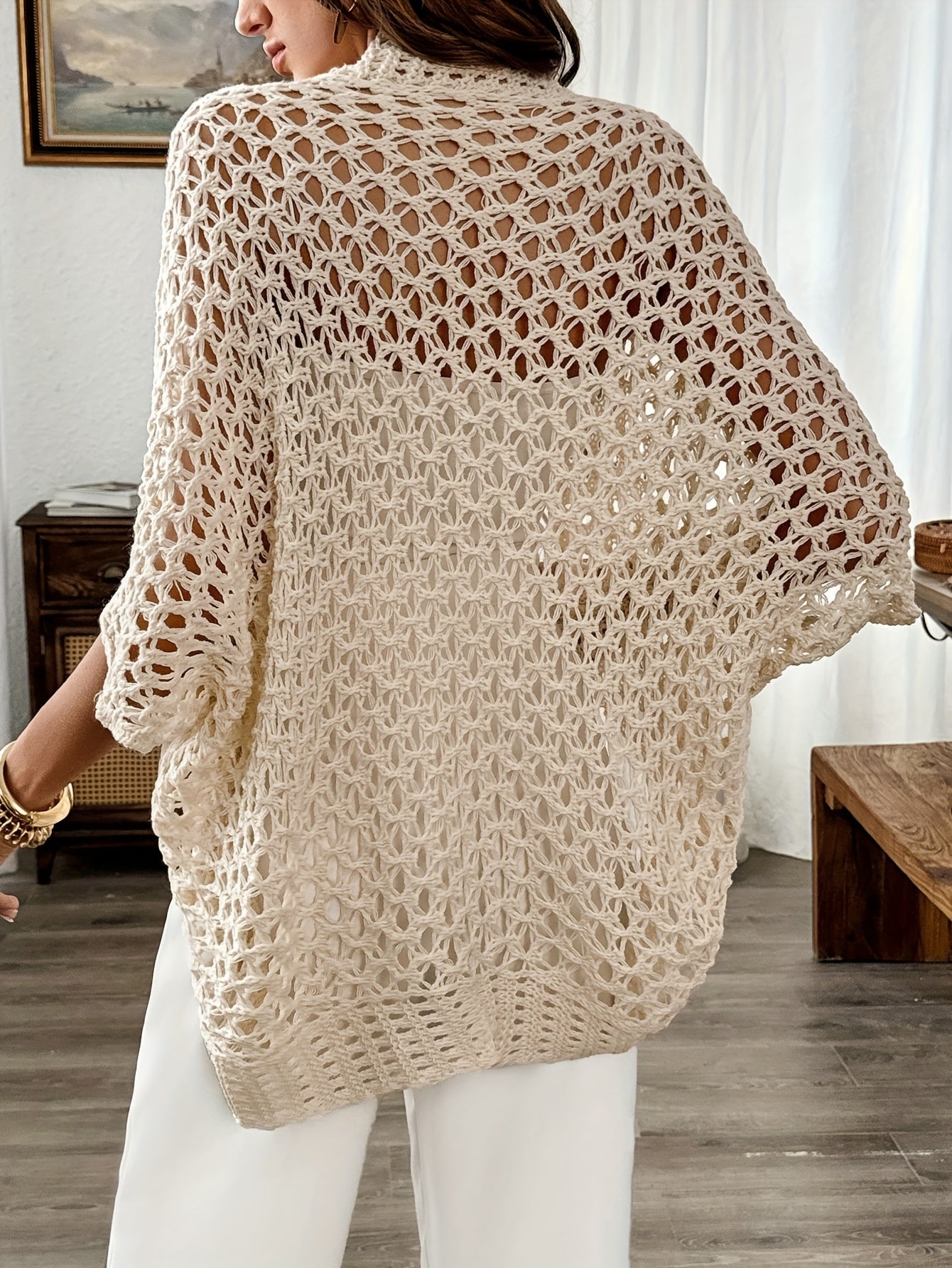 Seraya | Cardigan Donna Leggero Azzurro Casual Vestibilità Comoda