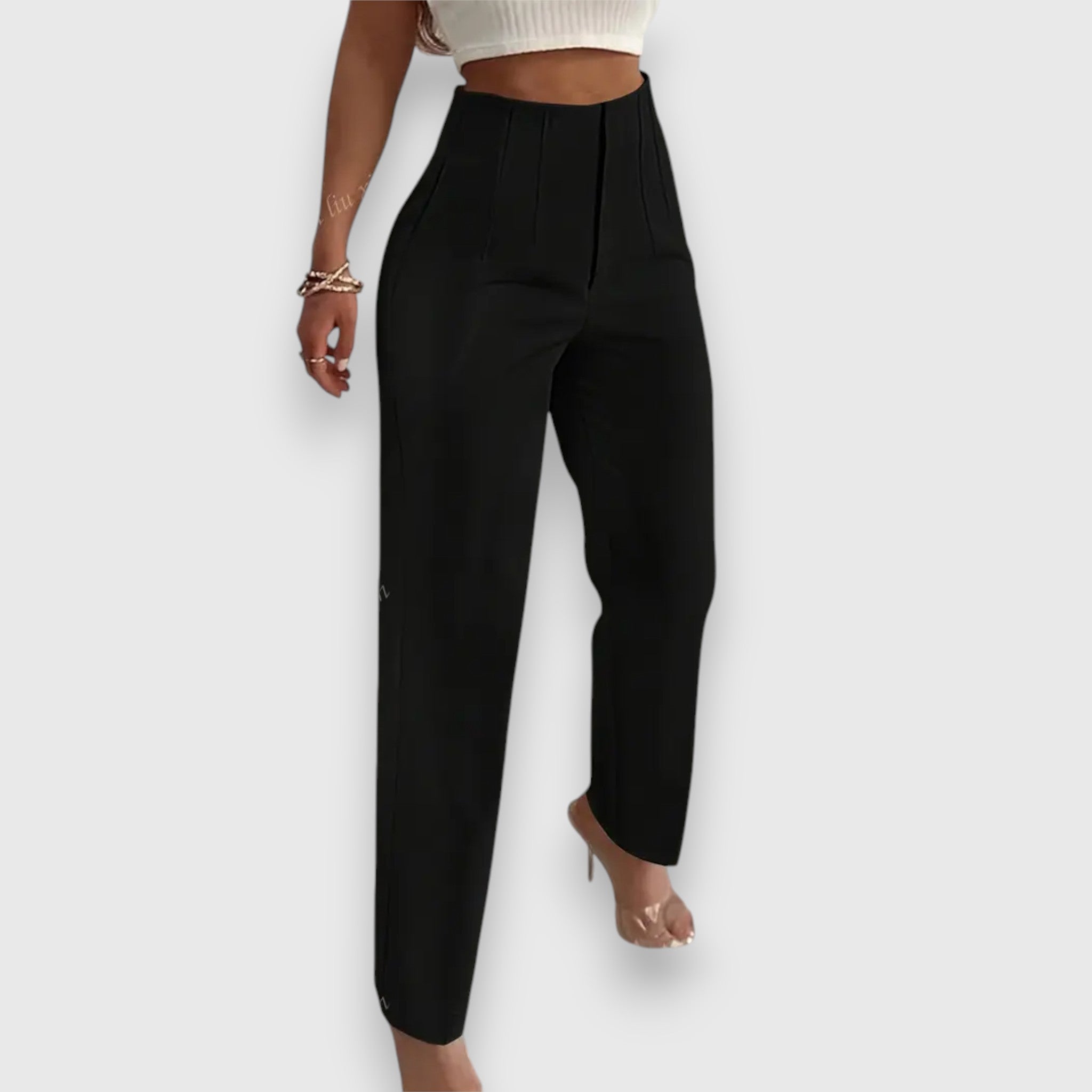 Avelisse | Damskie Eleganckie Spodnie High-Waisted Tailored