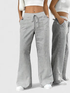 Roseline | Pantaloni da donna a righe con gamba larga
