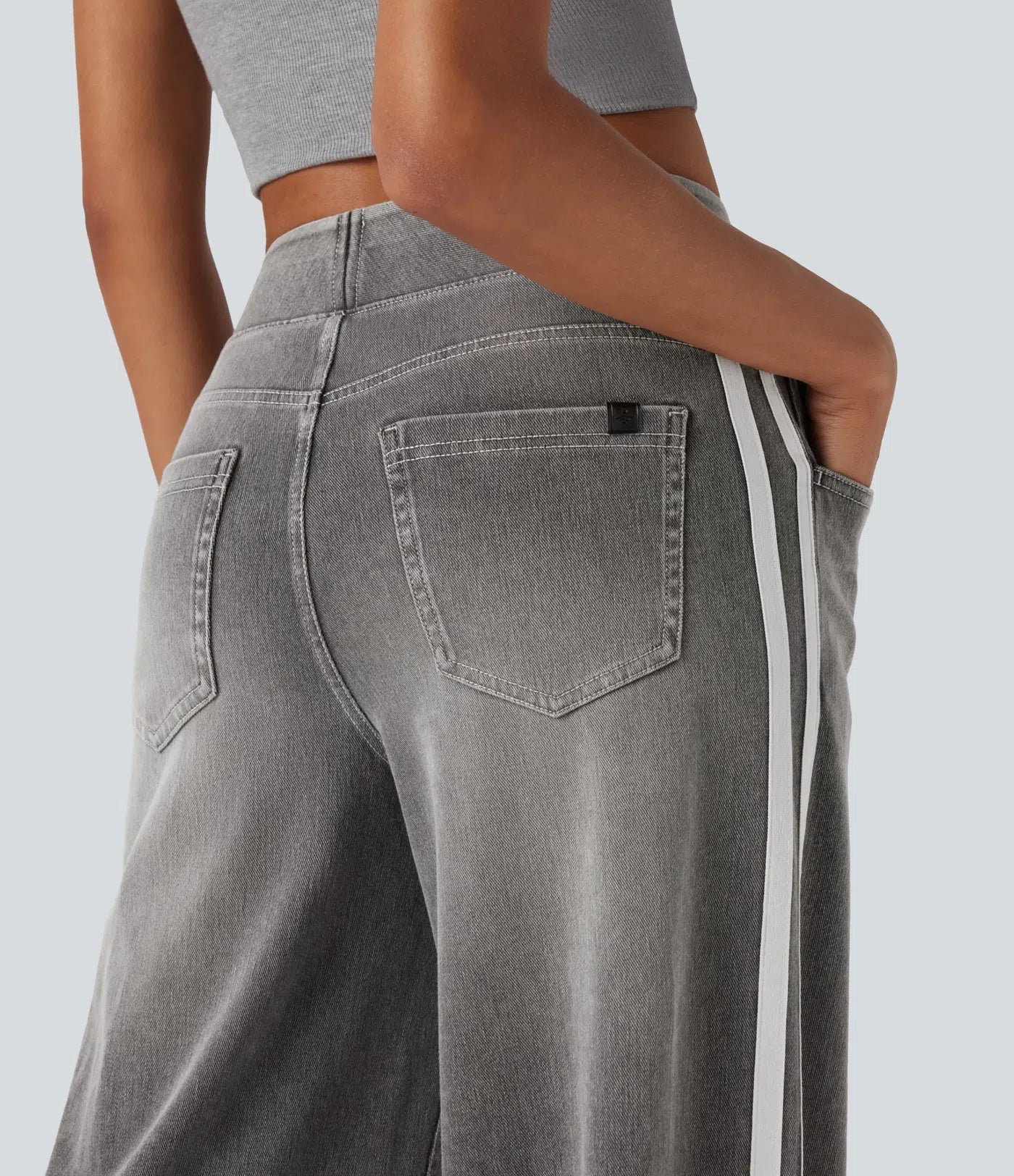 Savéline | Pantaloni elasticizzati da donna con gamba larga