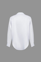 Dobrosława | Camicia elegante da donna in raso con maniche lunghe