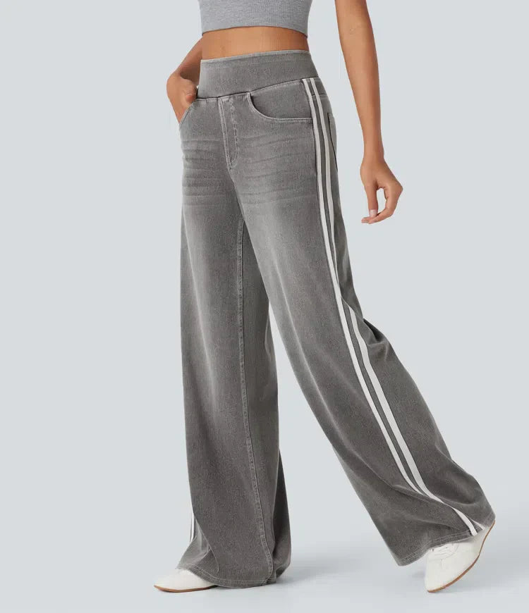 Savéline | Women's Stretch Wide-Leg Pants