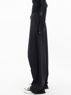 Zenvira | Pantaloni Baggy Donna a Vita Alta con Piega
